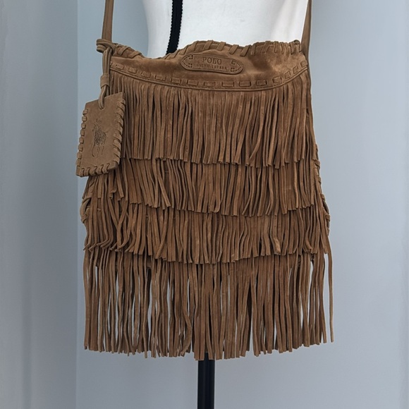 Ralph Lauren Suede Cross Body Fringe Bag - Picture 14 of 14